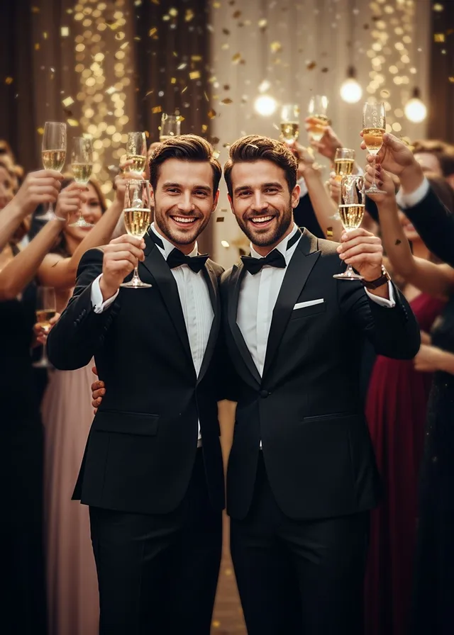 Black Tie Champagne Toast