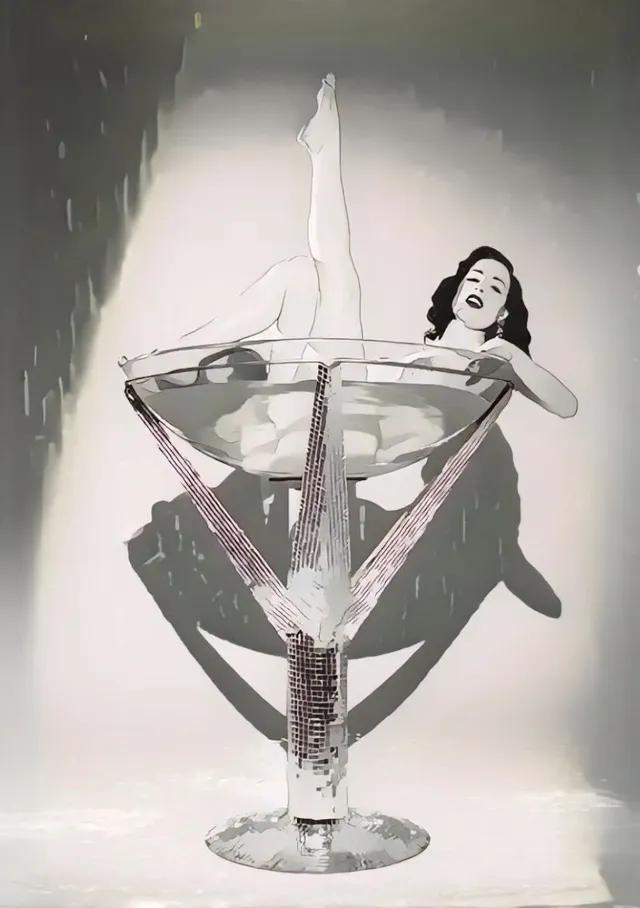Martini Glass Showgirl Glamour