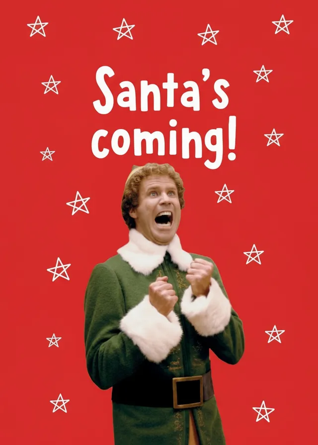 Santa's Coming Festive Elf