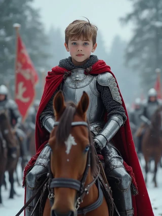 Knight Boy Riding Horse Birthday
