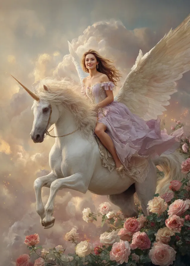 Celestial Unicorn Rider