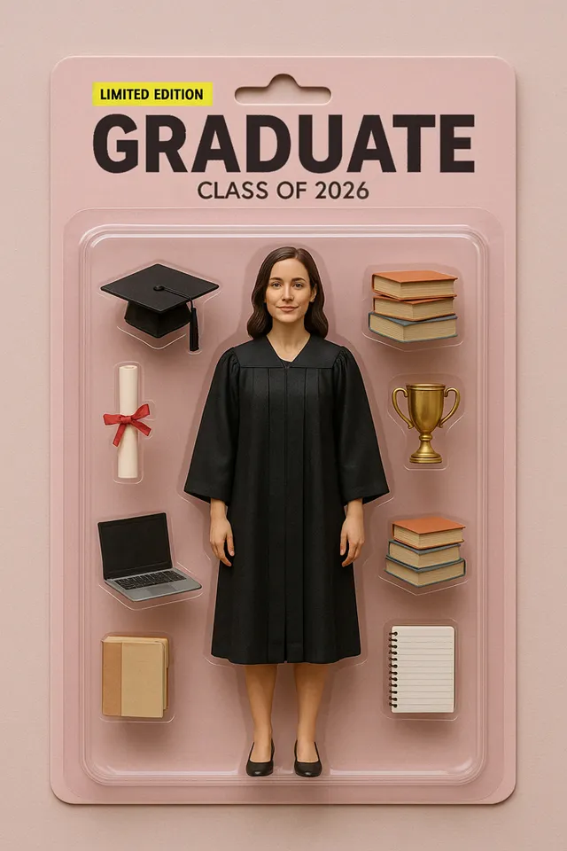 Graduation Action Figure For Her