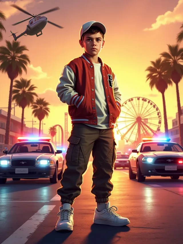 Sunset Street Chase Star