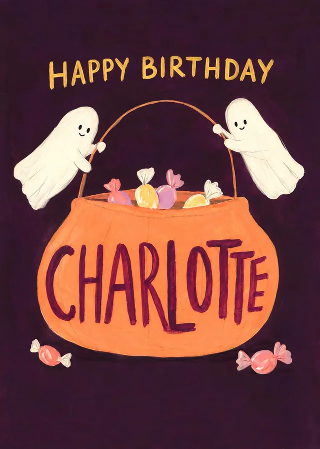 Ghostly Birthday Treat Basket