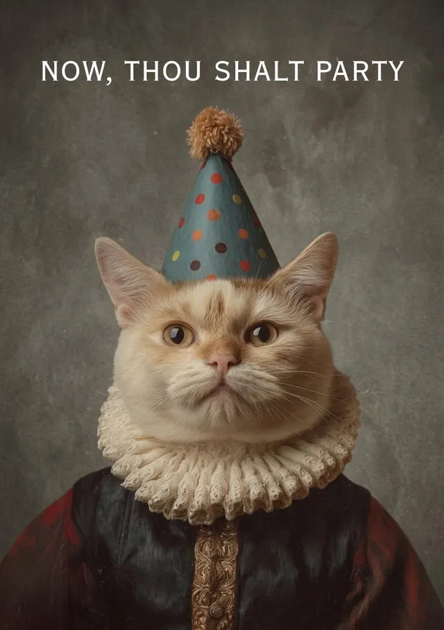 Party Hat Noble Cat