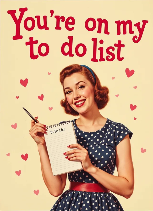 You're On My To Do List Valentines