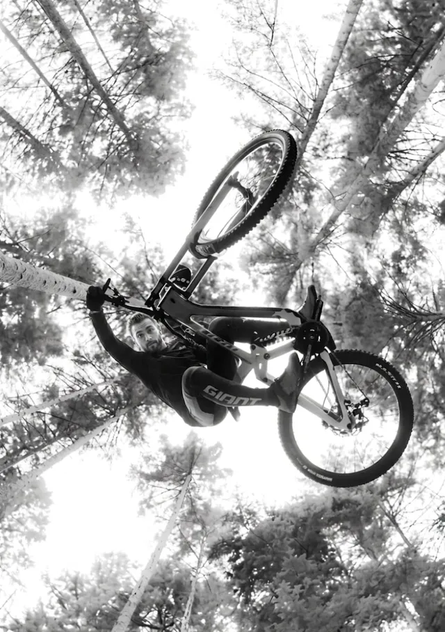 Airborne Mountain Bike Stunt