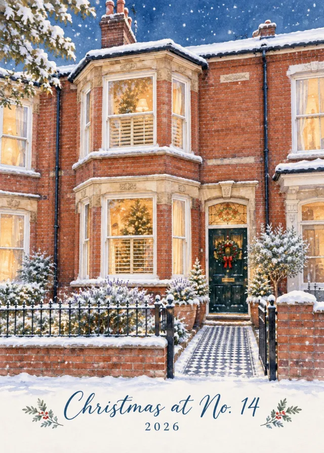 Snowy Christmas House