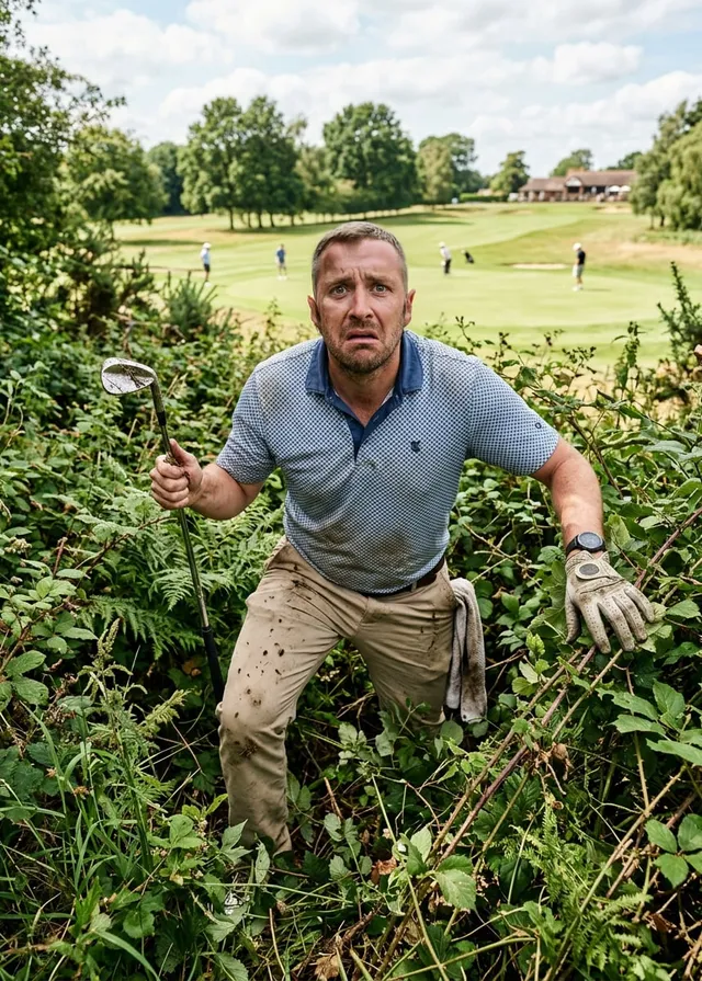 Golfing Disaster In The Rough