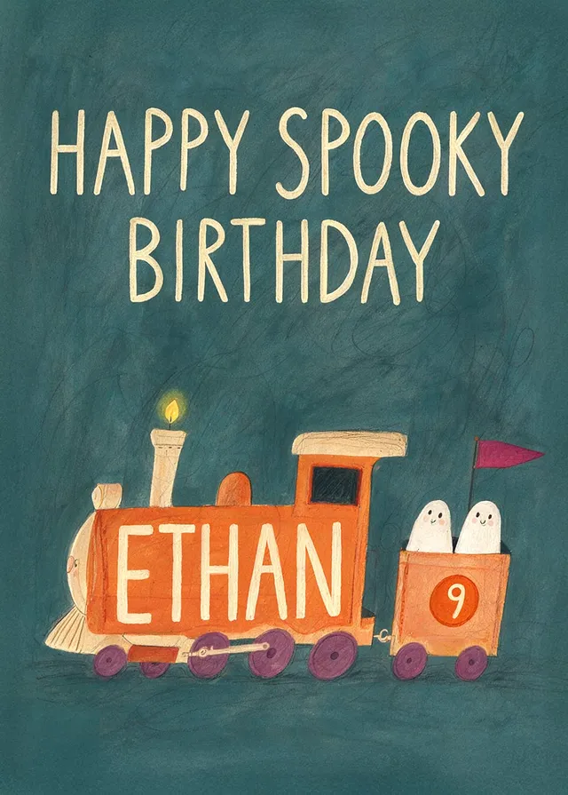 Spooky Birthday Ghost Train