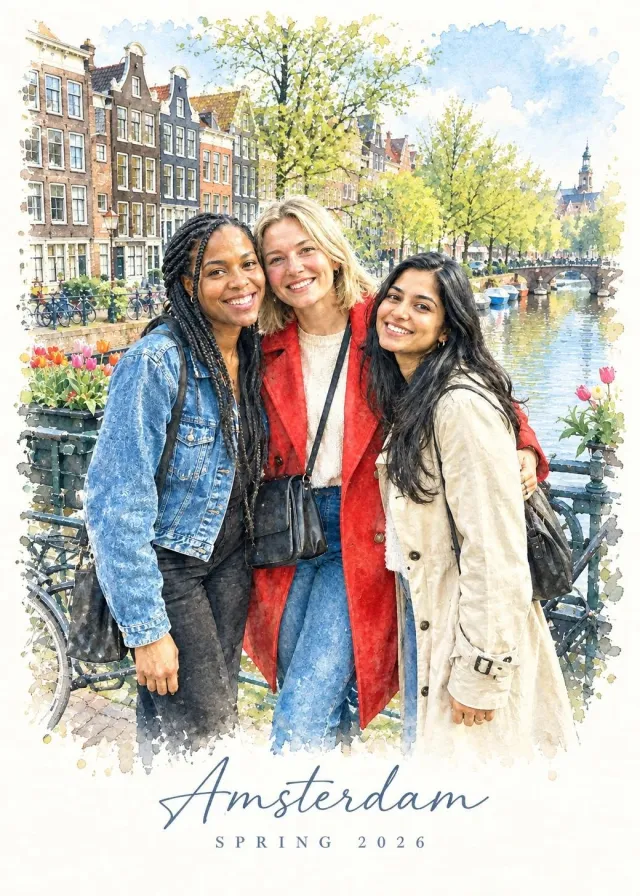 Loose Watercolour Travel Sketch