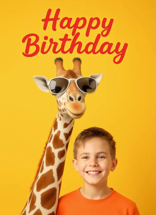 Happy Birthday Giraffe
