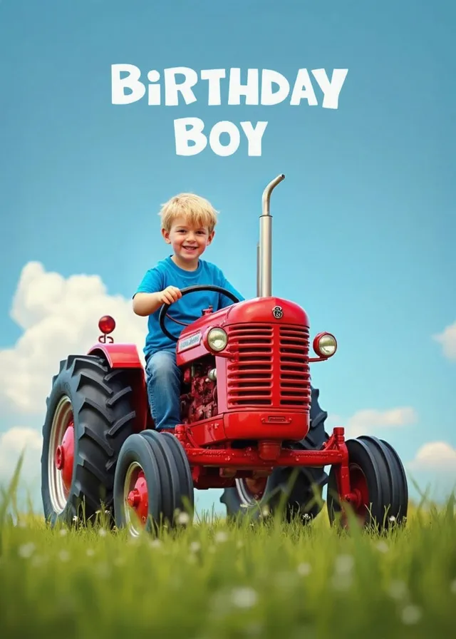Birthday Boy Tractor Adventure