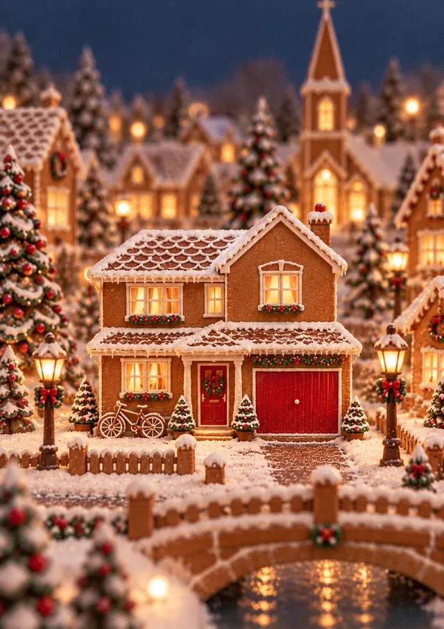 Gingerbread Christmas Miniature Magic