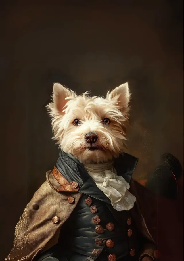 Regal Aristocrat Pet Portrait