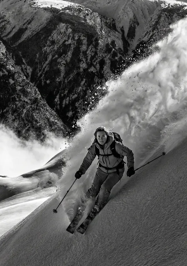 Avalanche Skiing Adventure