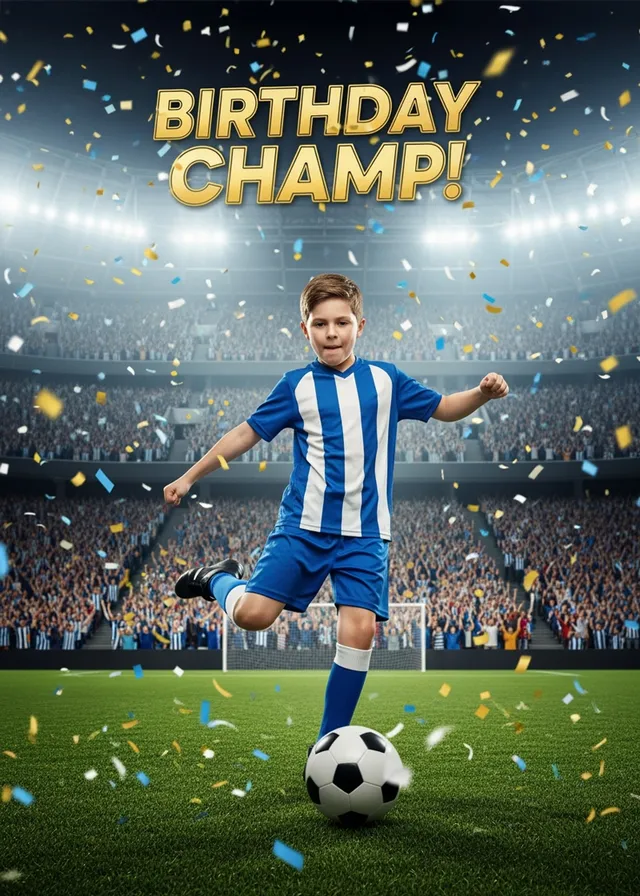 Birthday Football Star