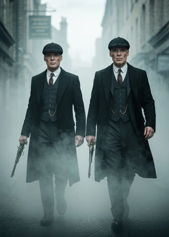 Foggy Street Gangster Duo