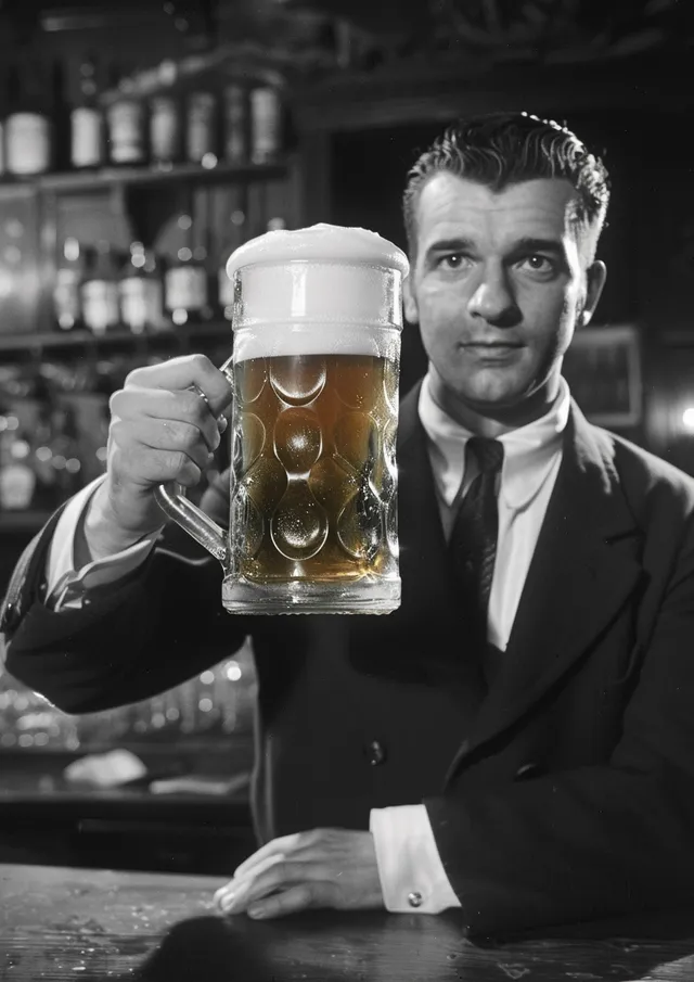 Vintage Beer Hall Toast