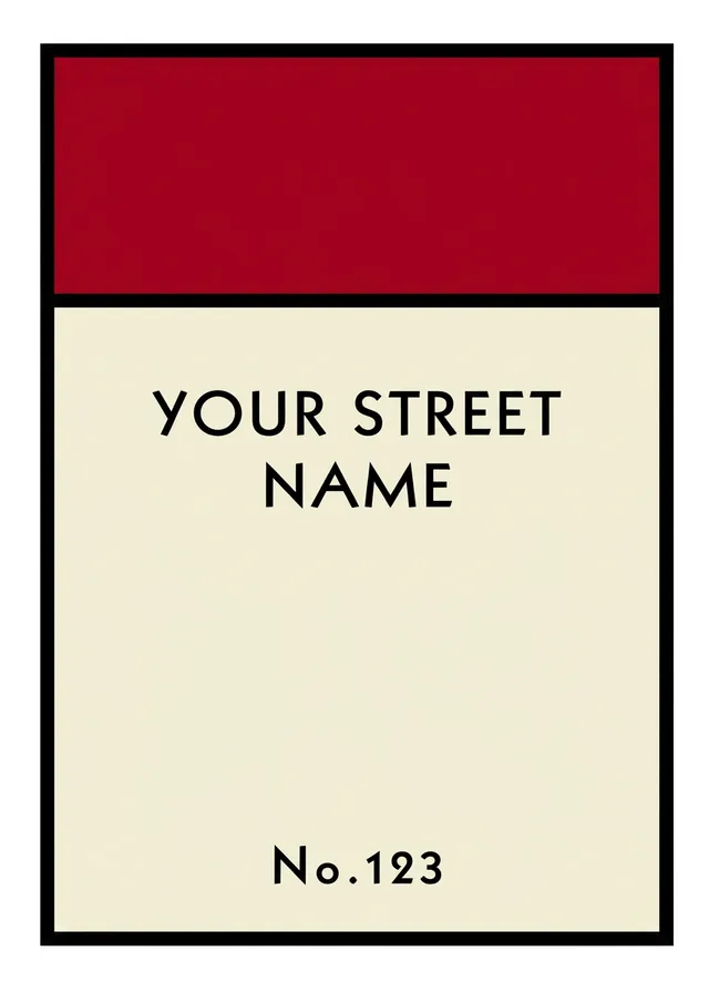 Personalised Street Name Sign