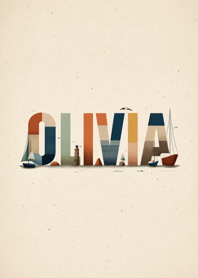 Seaside Name Lettering