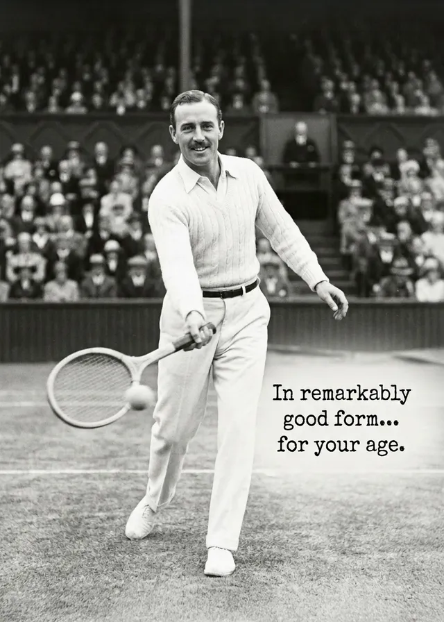 Tennis player vintage