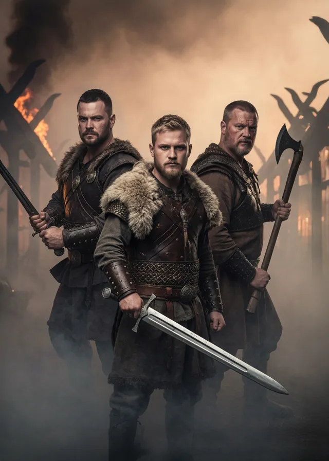 Fearsome Viking Raider Trio