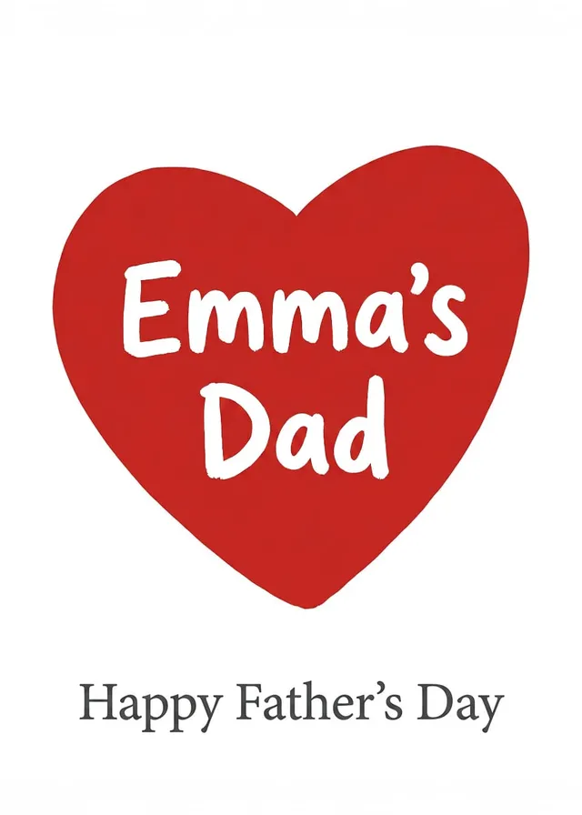 Father's Day Heart