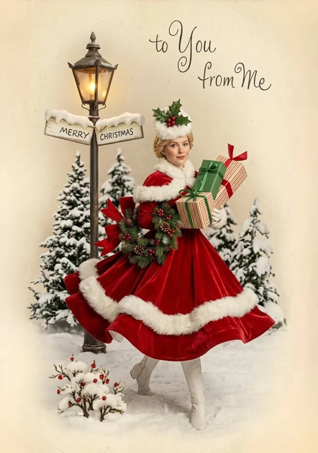 Vintage Christmas Gift Bearer