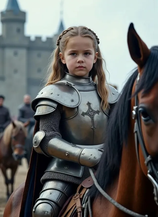 Young Knight On Horseback