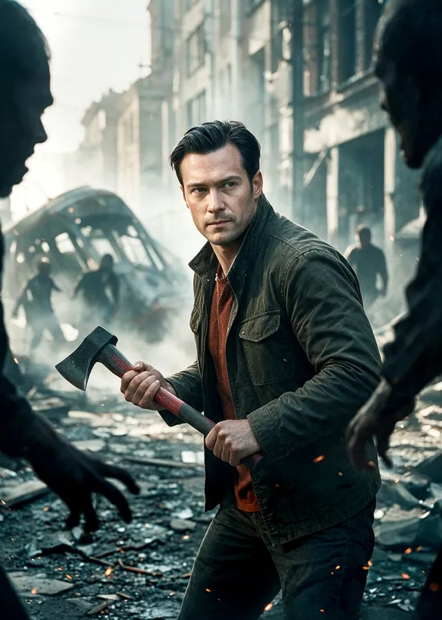 Axe-Wielding Apocalypse Survivor