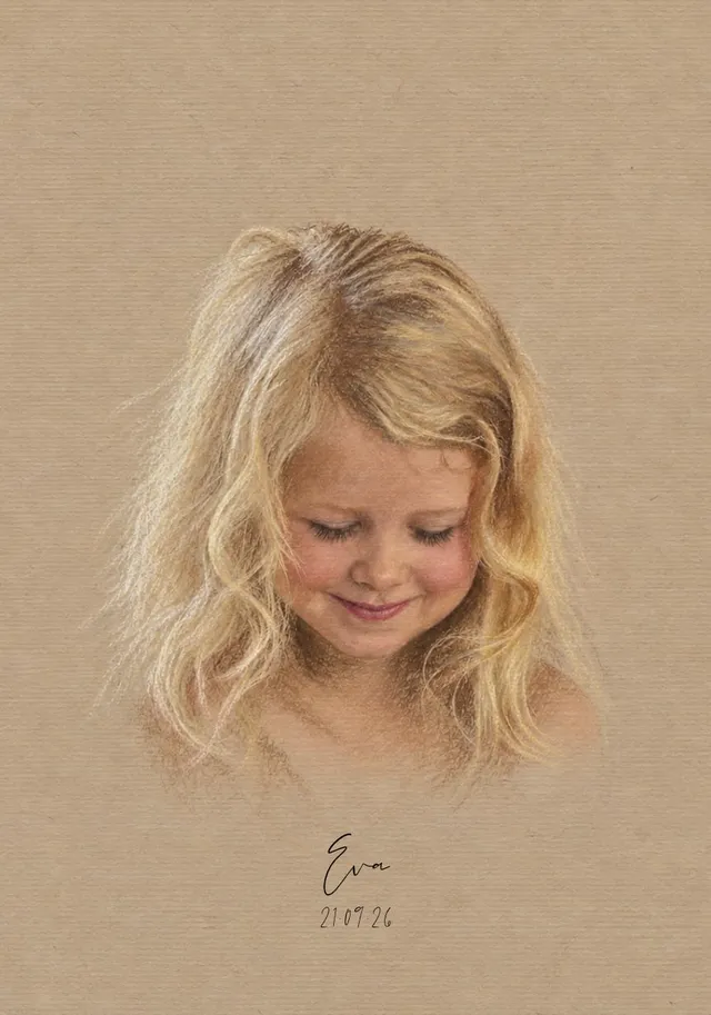 Warm Coloured Pencil Sketch