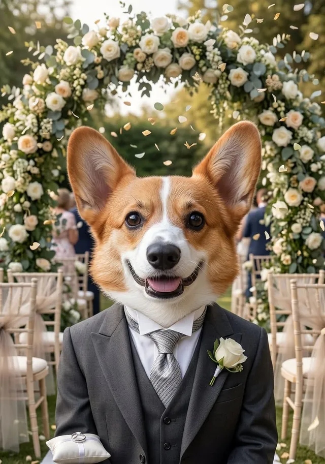Dapper Dog Wedding Groom