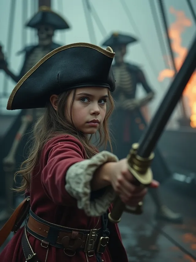 Fearless Pirate Captain