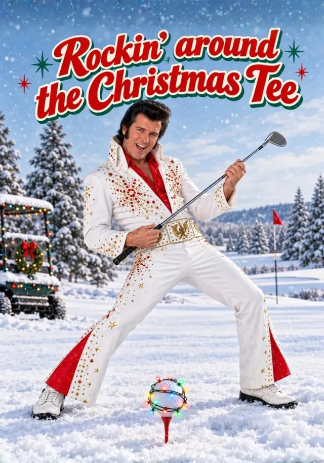 Christmas Golf Rock Legend