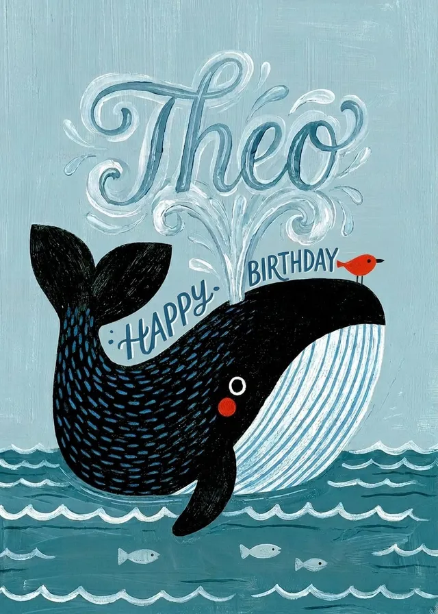 Whale Birthday Splash
