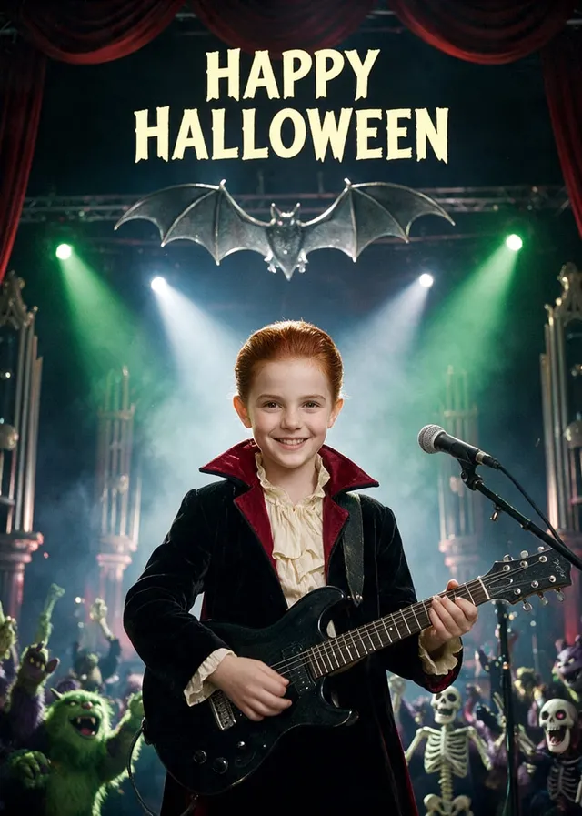 Halloween Vampire Rock Star