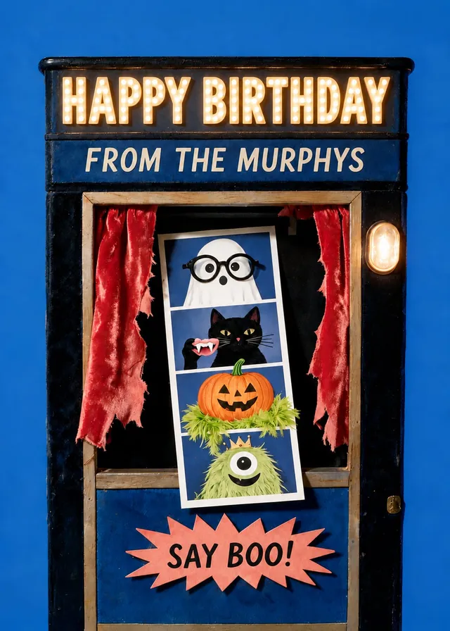 Say Boo Birthday Booth