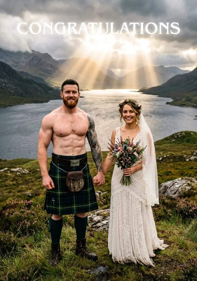 Highland Wedding Congratulations