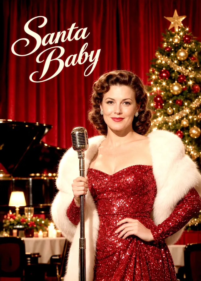 Vintage Christmas Lounge Singer