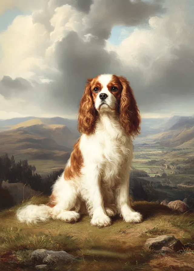 Stately Countryside Dog Portrait