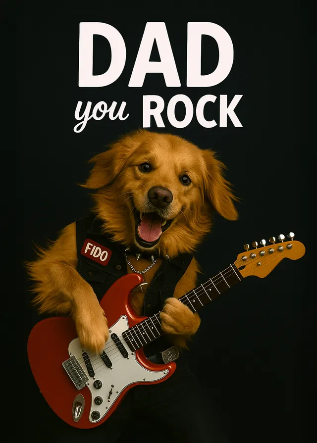 Pet Rockstar For Dad