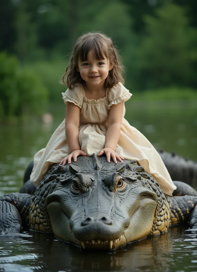 Fearless Gator Rider