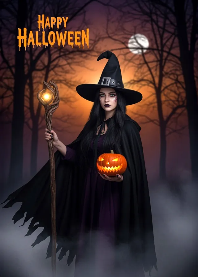 Spellbinding Halloween Witch