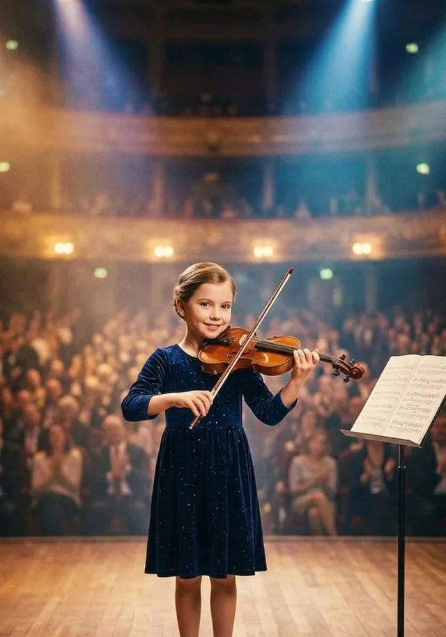 Violin Virtuoso On Stage
