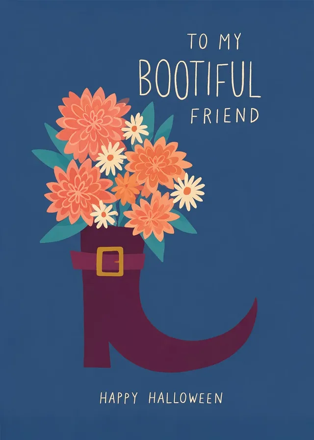 Bootiful Friend Halloween Flowers