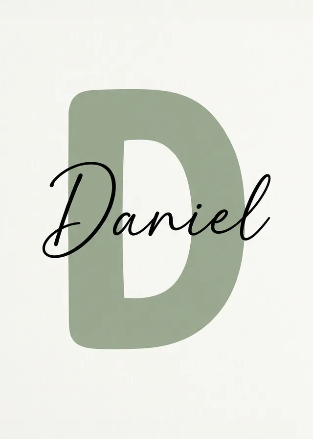 Minimalist Initial Name Design