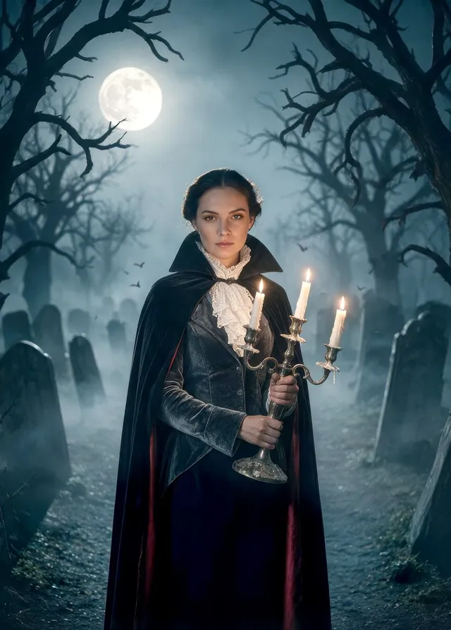 Moonlit Gothic Vampire