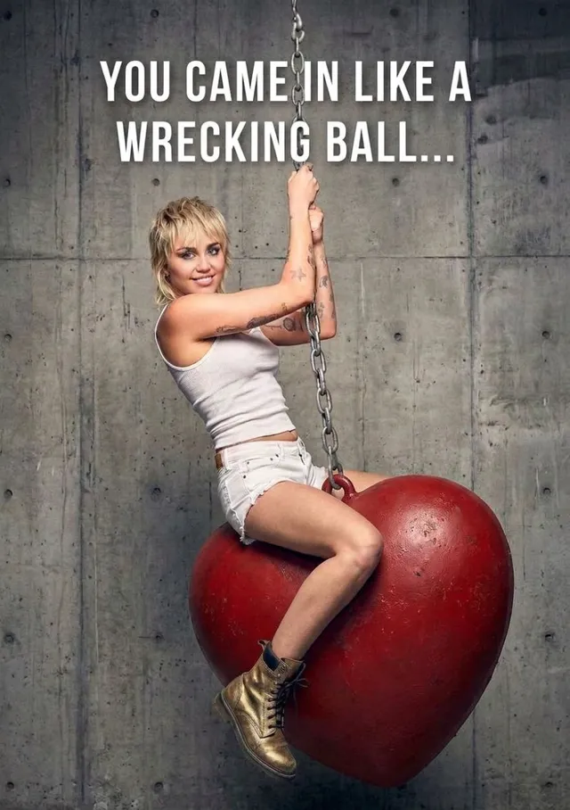 Miley Wrecking Ball Face Swap