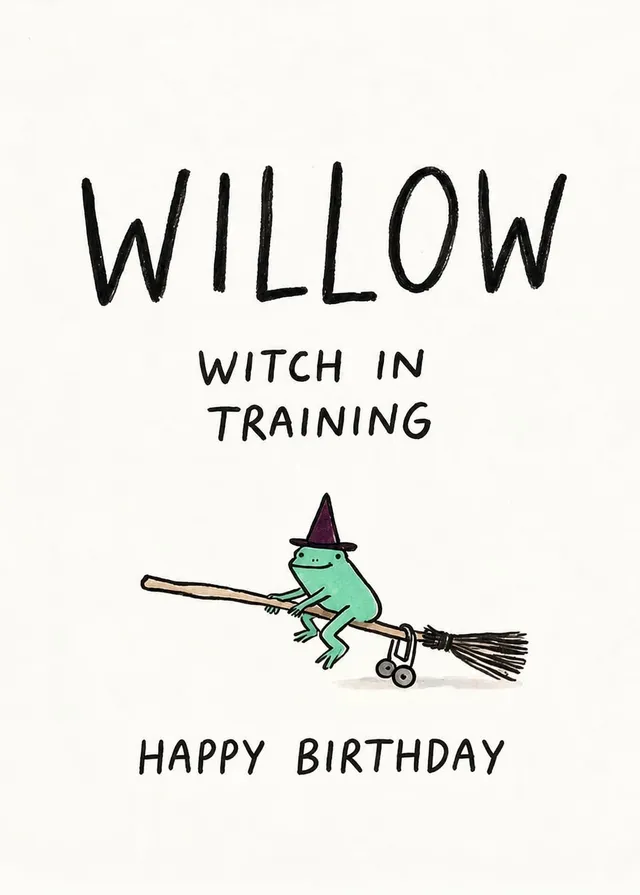 Witch In Training Birthday